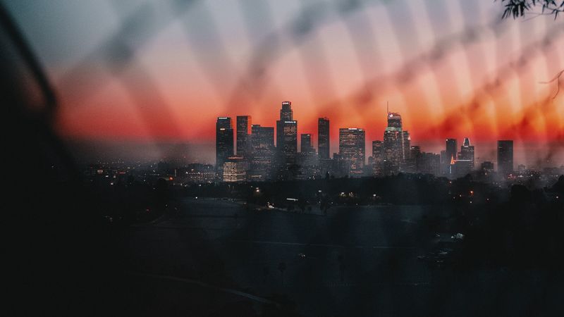 暮色都市俯瞰全景 4K高清壁纸