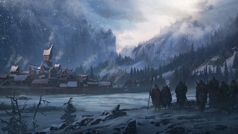 绝美幻想风山村壁纸合集