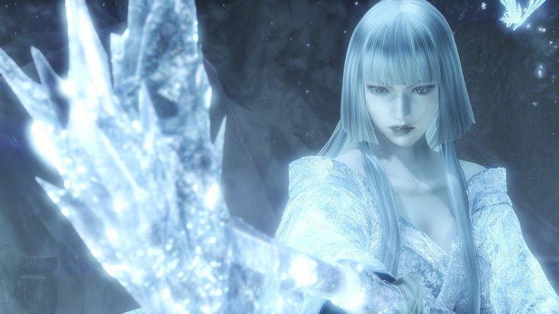 冬日亚洲风雪壁纸 仁王RPG女BOSS游戏壁纸