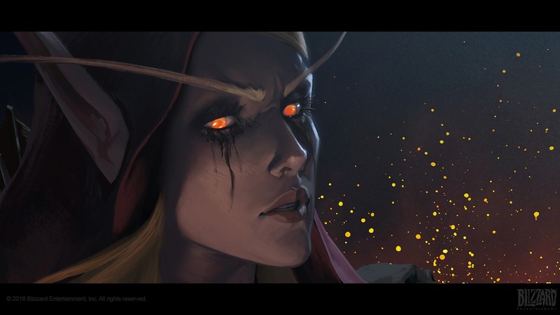 《魔兽》希尔瓦娜斯绝美同人壁纸！暴雪粉一眼沦陷