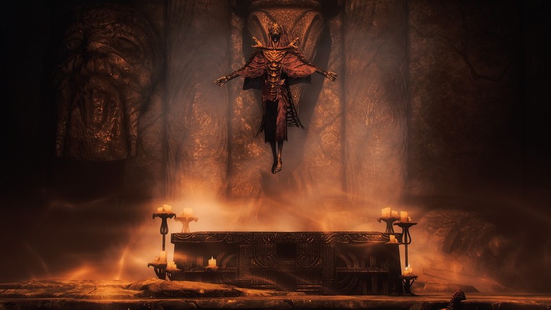 《上古卷轴5：天际》游戏古墓主题高清壁纸