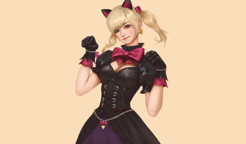 《守望先锋》同人数字艺术壁纸合集 女角色金发双马尾造型