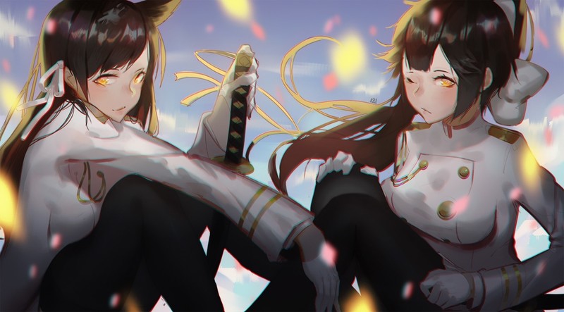 《碧蓝航线舰娘同人插画合集 狐娘姐妹与一众美少女登场》