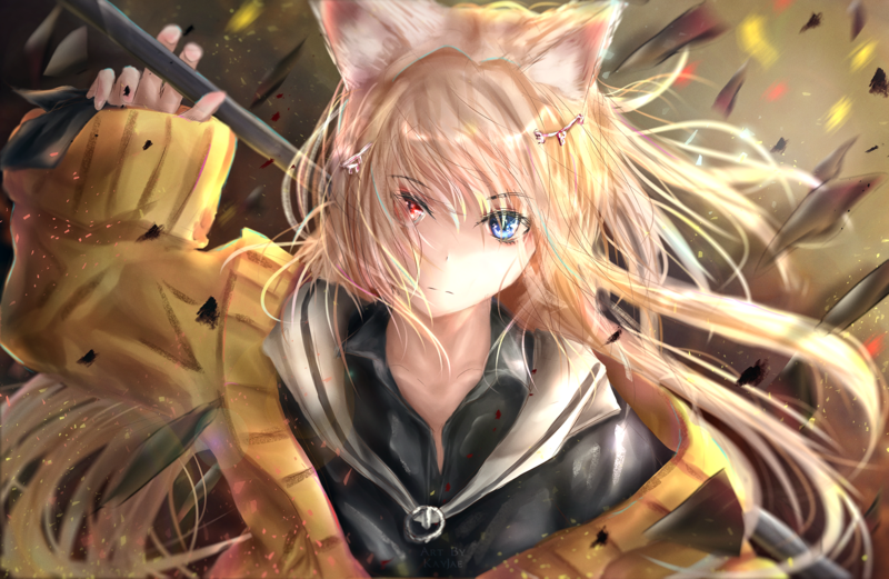 明日方舟同人壁纸盘点：兽耳少女与幻想战斗场景