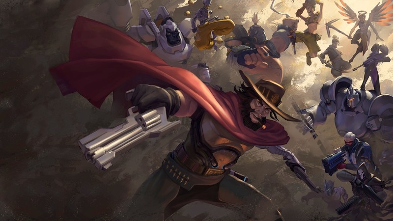 守望先锋英雄群像高清数字壁纸