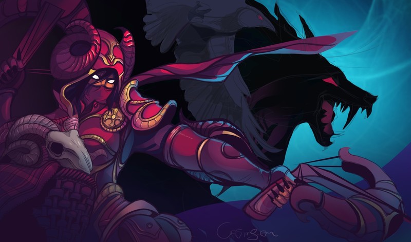 暴雪暗黑系列壁纸合集 超带感的暗黑奇幻同人美图