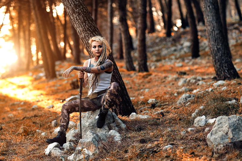 少女与剑的秋日森野写真