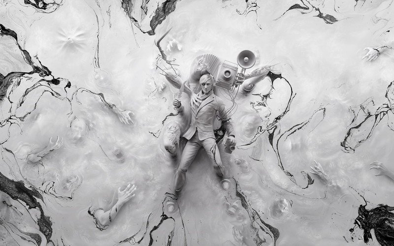 # 恶灵附身2黑白壁纸 适配主机游戏高清桌面背景