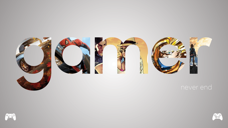 4Gamers热门游戏壁纸合集：蜘蛛侠、极限竞速、塞尔达、GTA5等游戏字体艺术壁纸