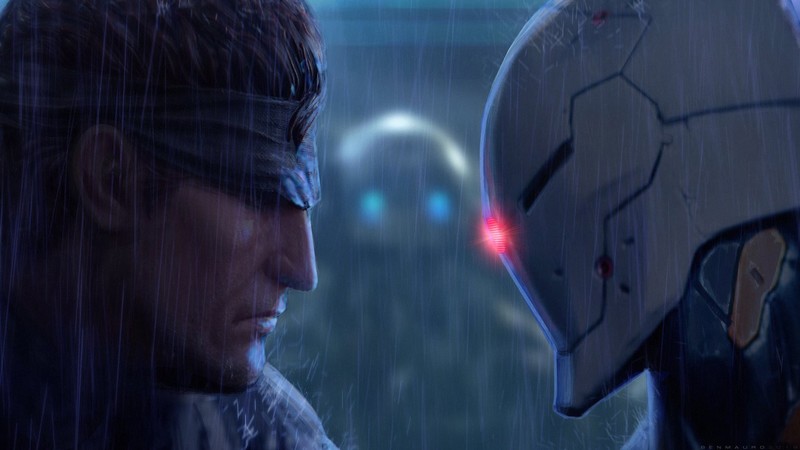 《合金装备》系列壁纸合集 灰狐斯内克小岛秀夫雨中氛围感拉满