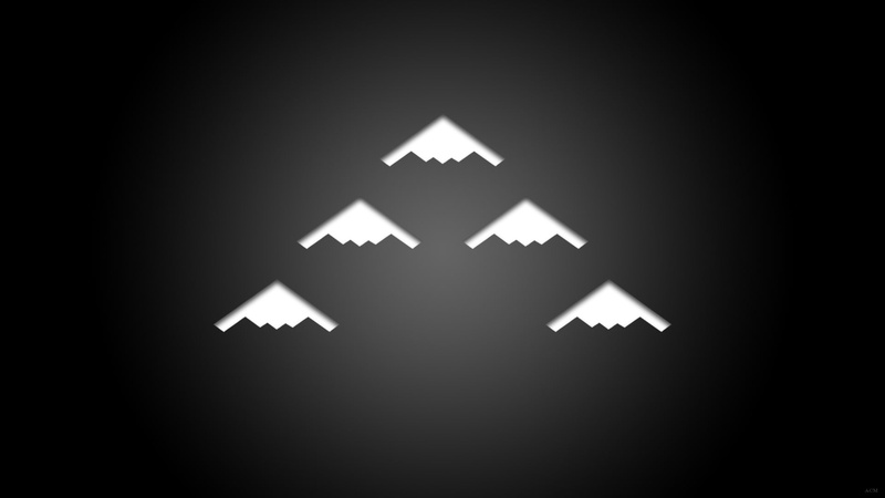 极简风黑白战机壁纸 质感拉满