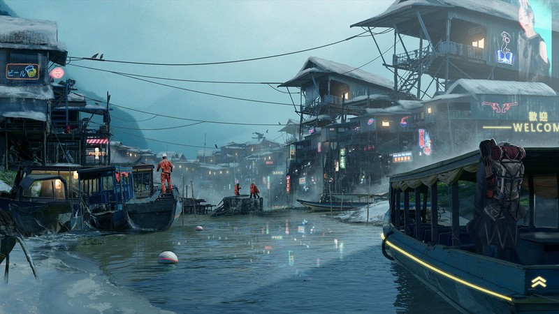 赛博风数字艺术壁纸合集！从街头小店到未来都市全有