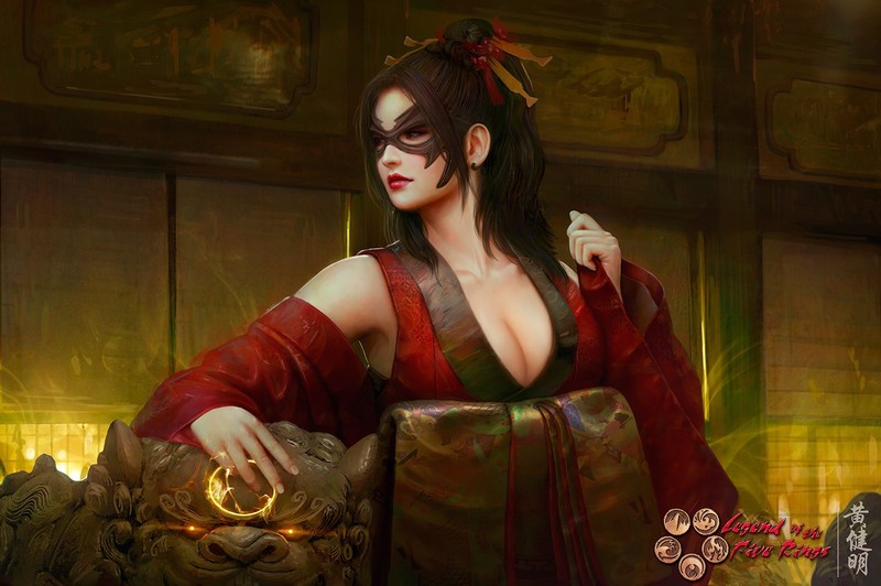 # 太惊艳！印尼画师笔下的和风幻想武士艺伎