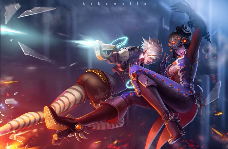 守望先锋黑百合猎空壁纸合集