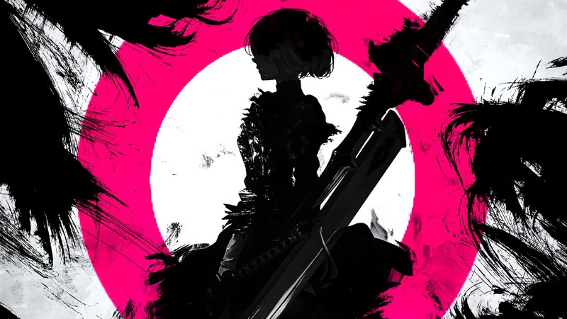 尼尔：自动人形 红黑配色2B主题高清游戏壁纸