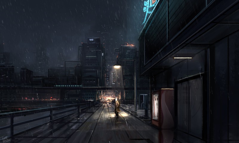 深夜霓虹里的兔子与孤独都市