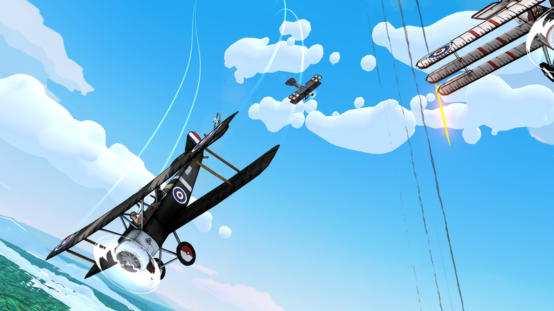 这款空战射击游戏壁纸 超带感的二战空中战场画面