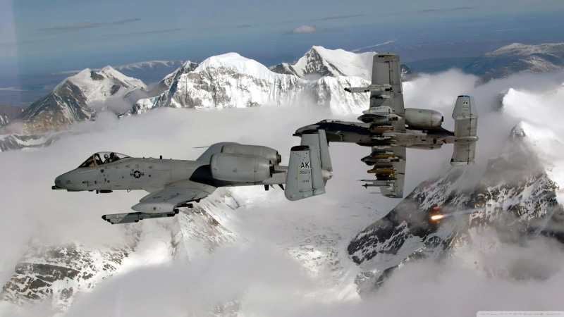 美国空军战机与冰雪壁纸合集