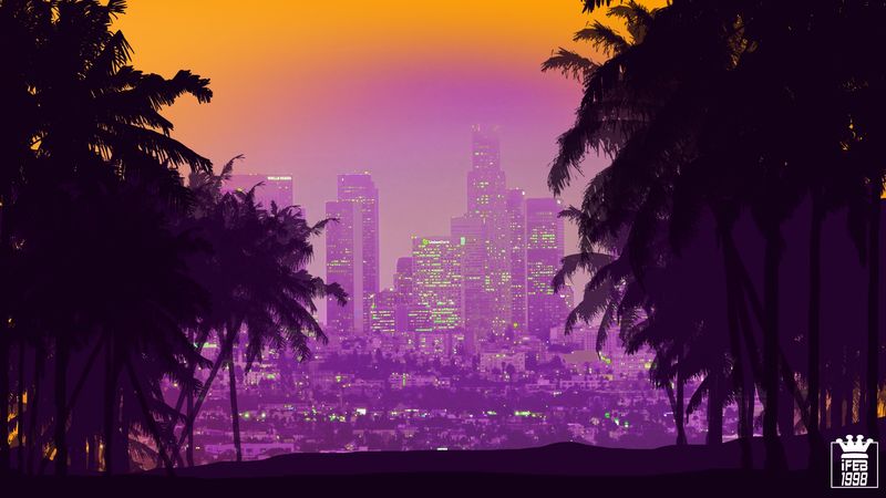 超绝城市摩天楼棕榈艺术壁纸合集