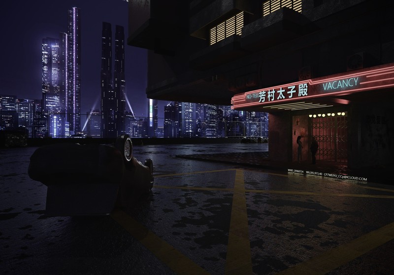 赛博朋克2077酷炫3D渲染跑车壁纸合集