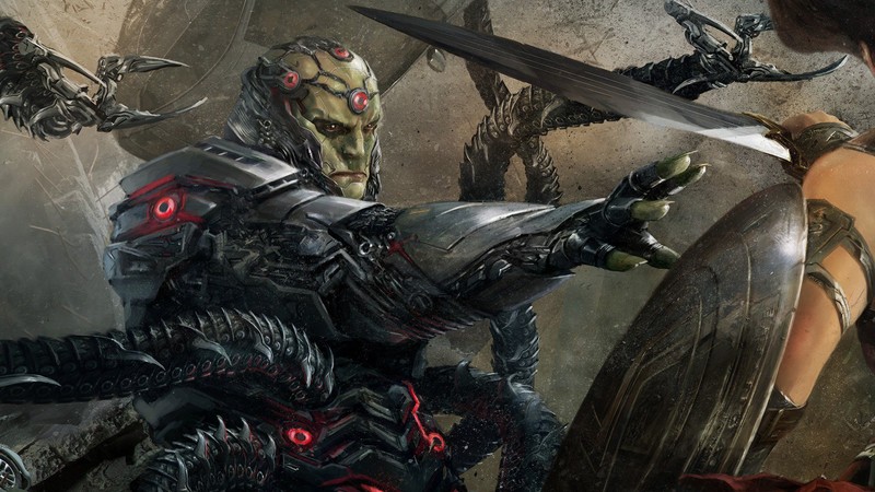 《不义联盟2》绝美数字壁纸 神奇女侠与布莱尼亚克热血登场