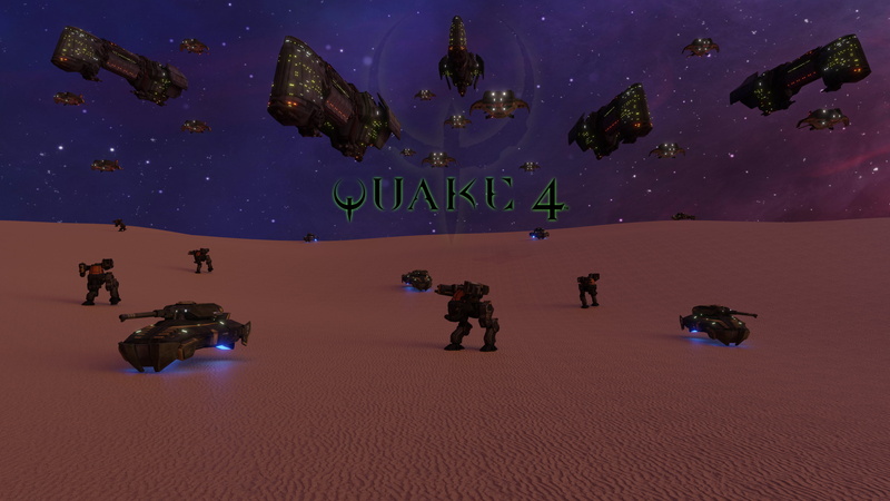 《雷神之锤4》军事坦克动力装甲火星太空飞船4K壁纸合集