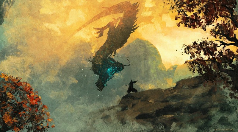 只狼：影逝二度 国风龙原画壁纸