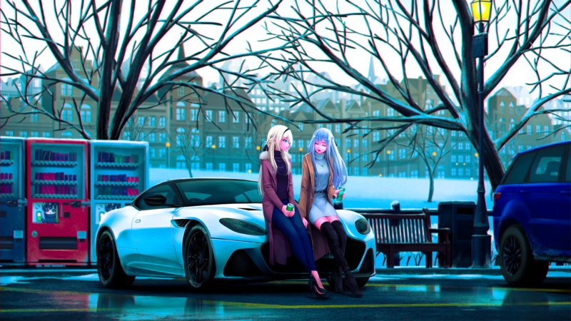 少女乐队与都市座驾 动漫壁纸合集