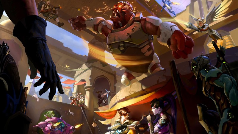 《守望先锋》全英雄同人数字艺术壁纸合集