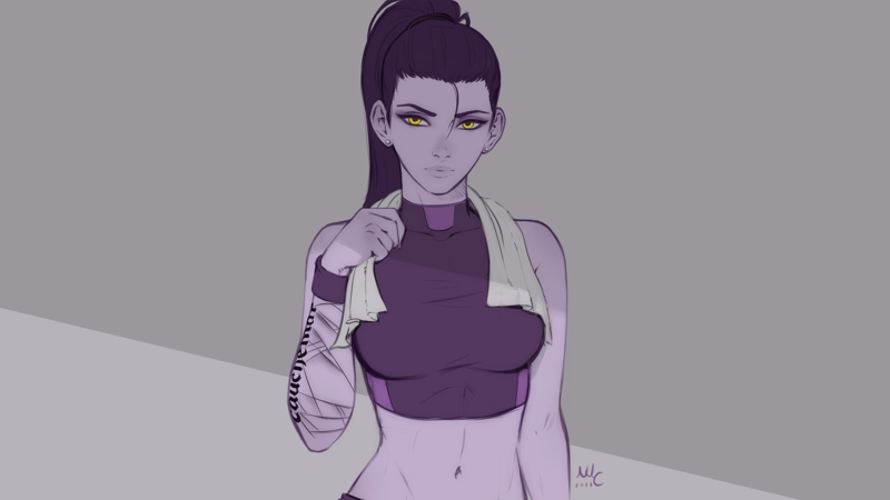 黑百合同人壁纸合集 守望先锋、龙珠、宝可梦等游戏角色插画