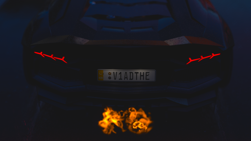 《极限竞速系列壁纸合集 兰博基尼宝马尾灯喷火燃爆画面》