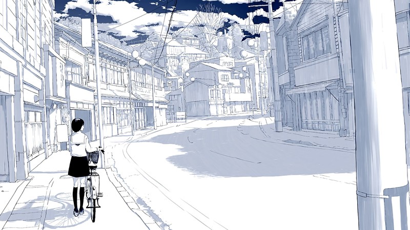 少女与都市霓虹壁纸合集