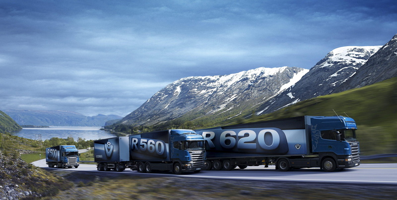 灰色斯堪尼亚油罐卡车4K高清壁纸