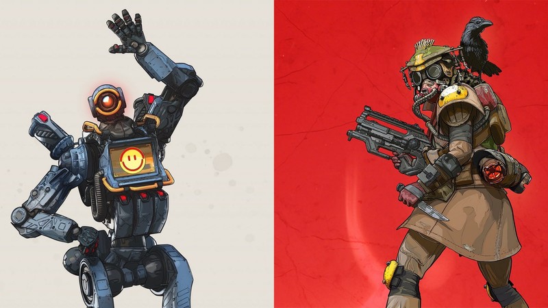 Apex英雄游戏笔记本壁纸 酷炫电竞风机器人游戏桌面壁纸