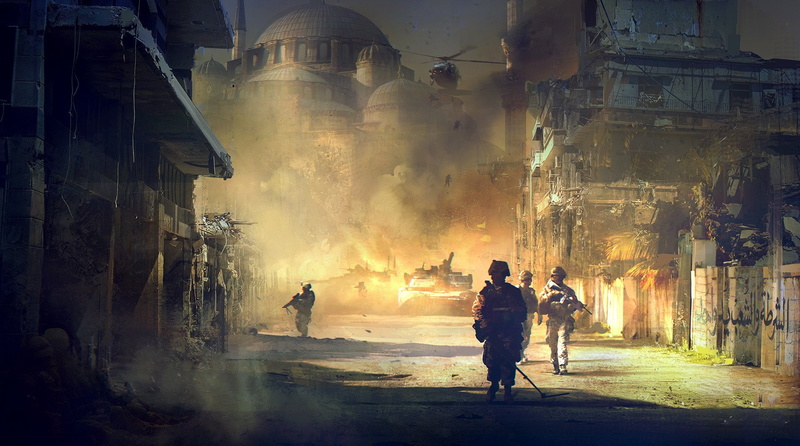 战地硬核军事壁纸合集 士兵持枪坦克直升机1080P高清