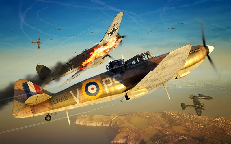 二战军机手绘壁纸超高清