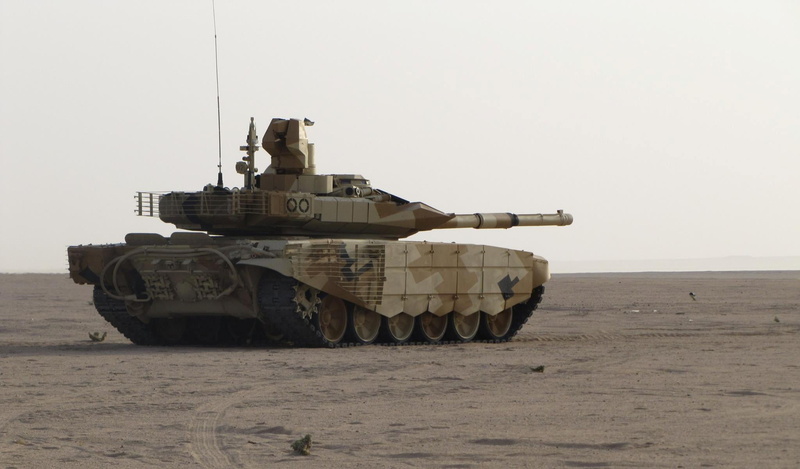 俄制武器沙漠涂装T-90MS坦克壁纸