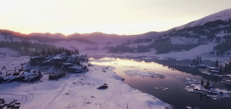 《坦克世界冬日雪景高清壁纸合集》