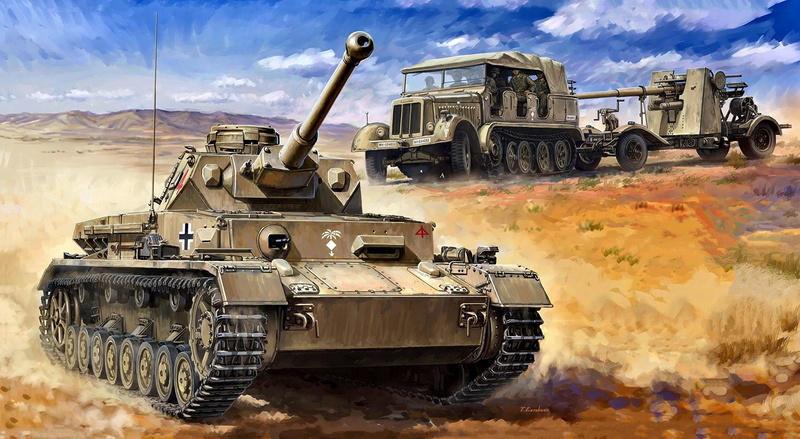 德军北非军团高射炮改装坦克壁纸合集