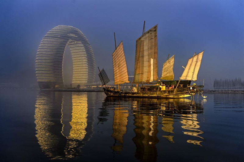 现代亚洲都市帆船壁纸合集