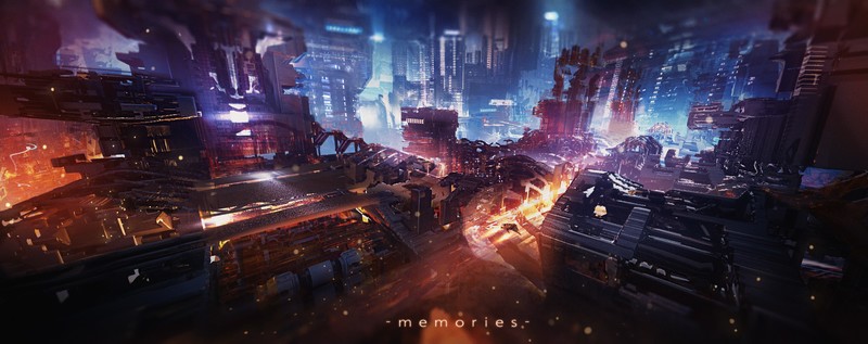 赛博迷城！这组未来科幻都市壁纸太绝了