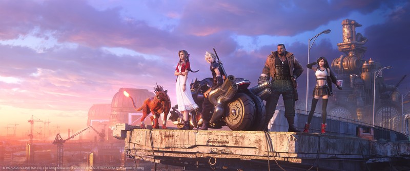 最终幻想7重制版壁纸合集！游戏角色摩托场景超高清壁纸
