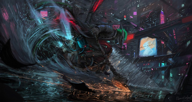 赛博雨夜霓虹城！超绝科幻壁纸合集来了