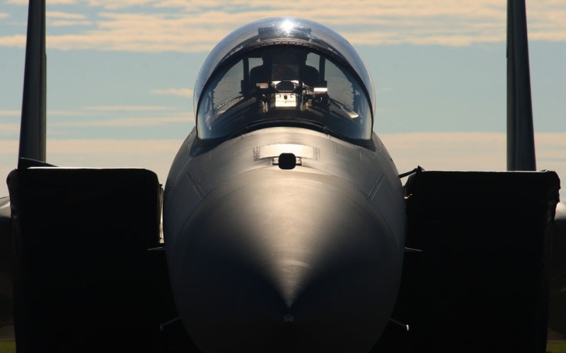 夕阳下的F-15攻击鹰战机壁纸合集