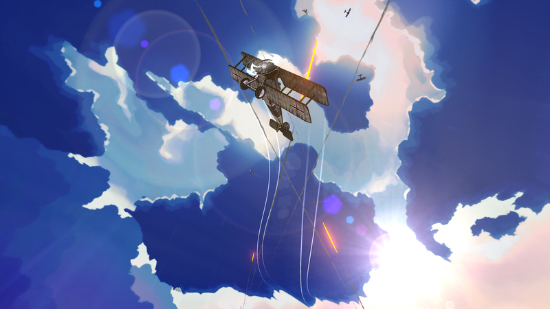 《空战DX热血壁纸：弹痕硝烟织就空战史诗》