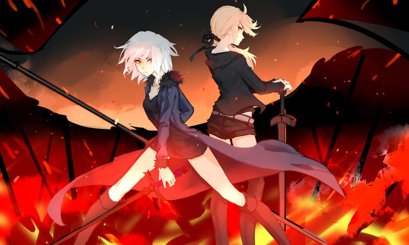 Fate系列FGO热门英灵壁纸合集 黑贞德黑呆等绝美少女