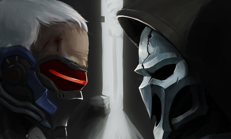 守望先锋士兵76死神高清壁纸