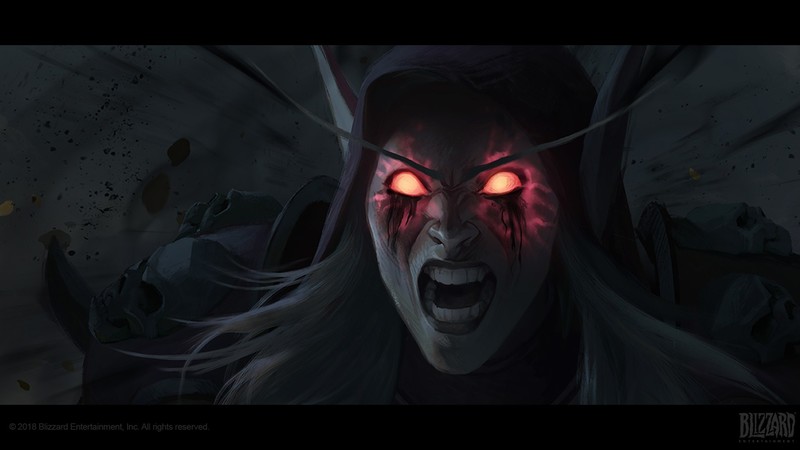 希尔瓦娜斯的魔兽原画壁纸合集