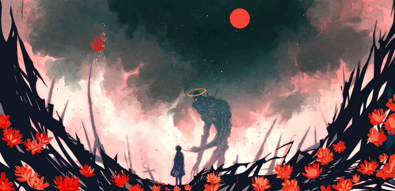 绝美超现实水族主题插画壁纸