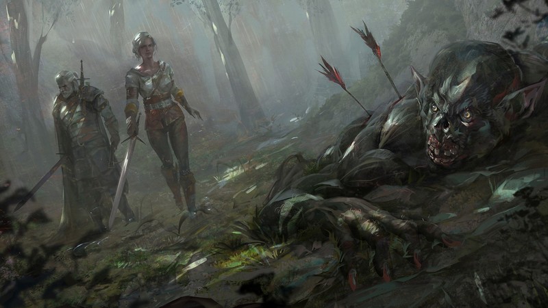 巫师3同人插画合集 杰洛特希里全员登场